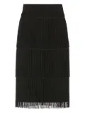 Temperley London layered-design midi skirt - Black