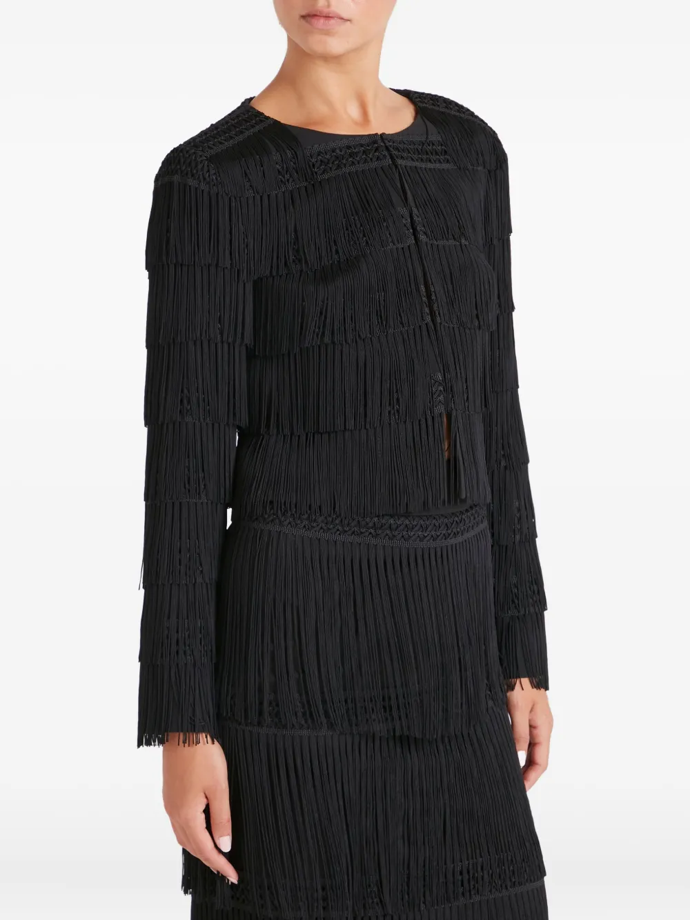 Temperley London Layered-design Jacket In Black