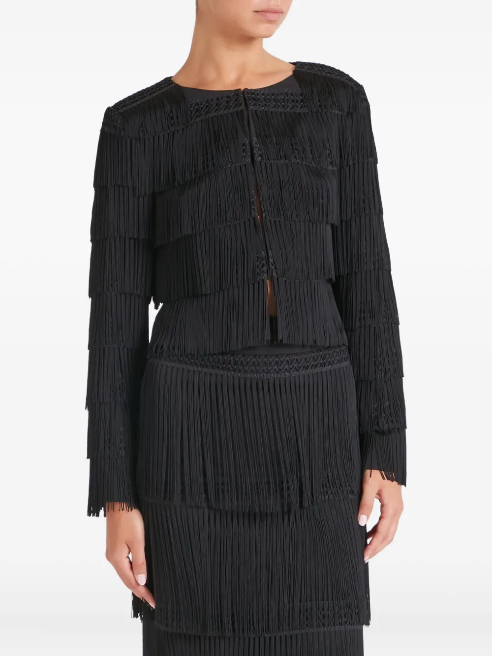 Temperley London Layered-design Jacket In Black