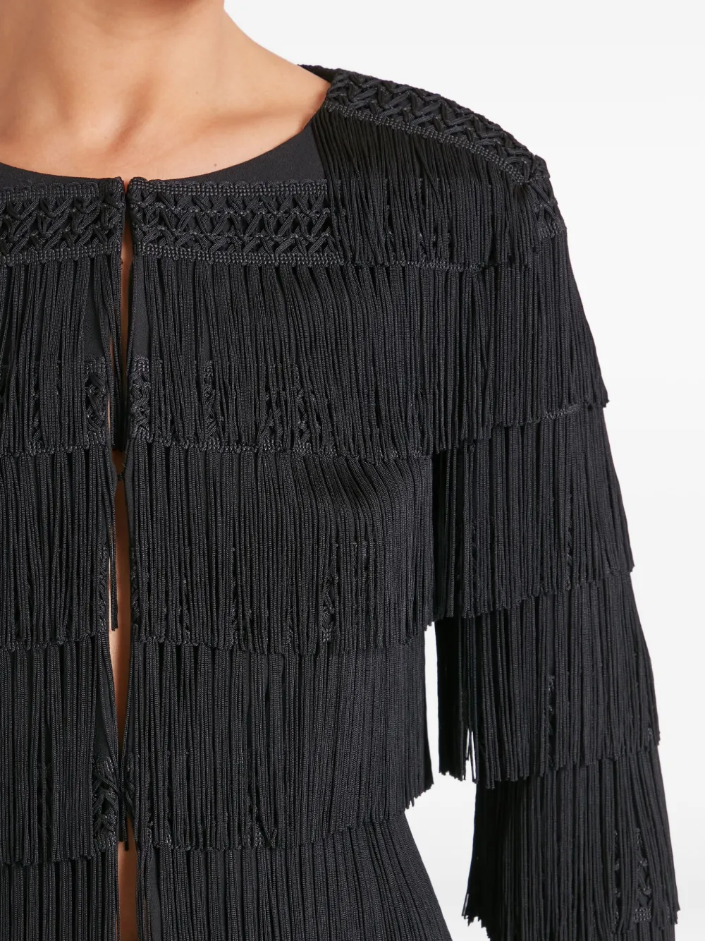 Temperley London Layered-design Jacket In Black