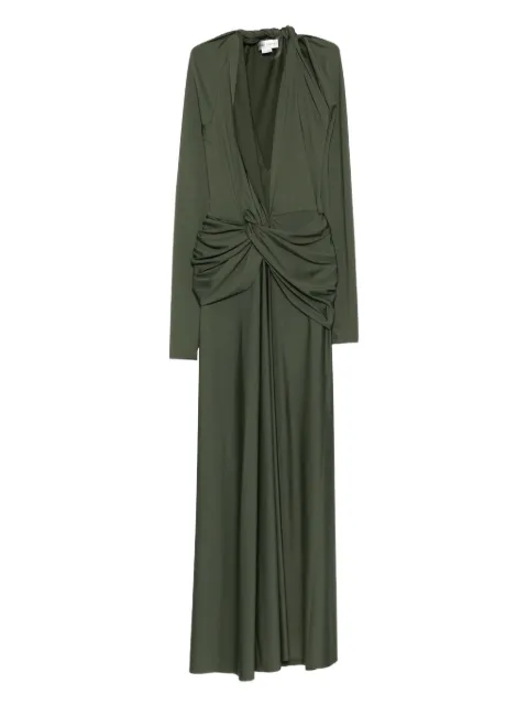 Victoria Beckham twist-front long-sleeve dress
