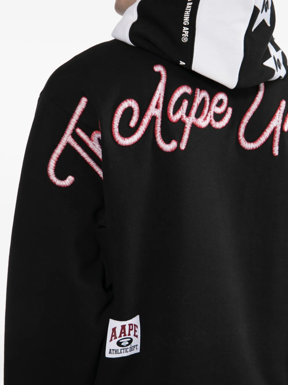 Aape By A Bathing Ape Moonface Bomber Jacket In Black