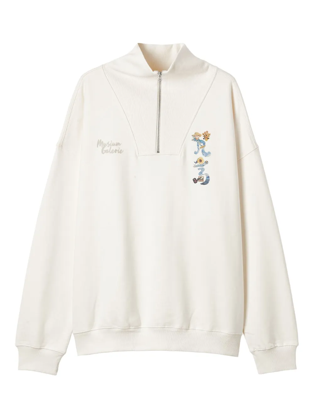 Musium Div. Drop-shoulder Sweatshirt In White