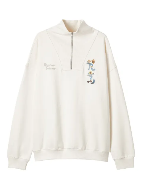 Musium Div. sudadera con hombros caídos