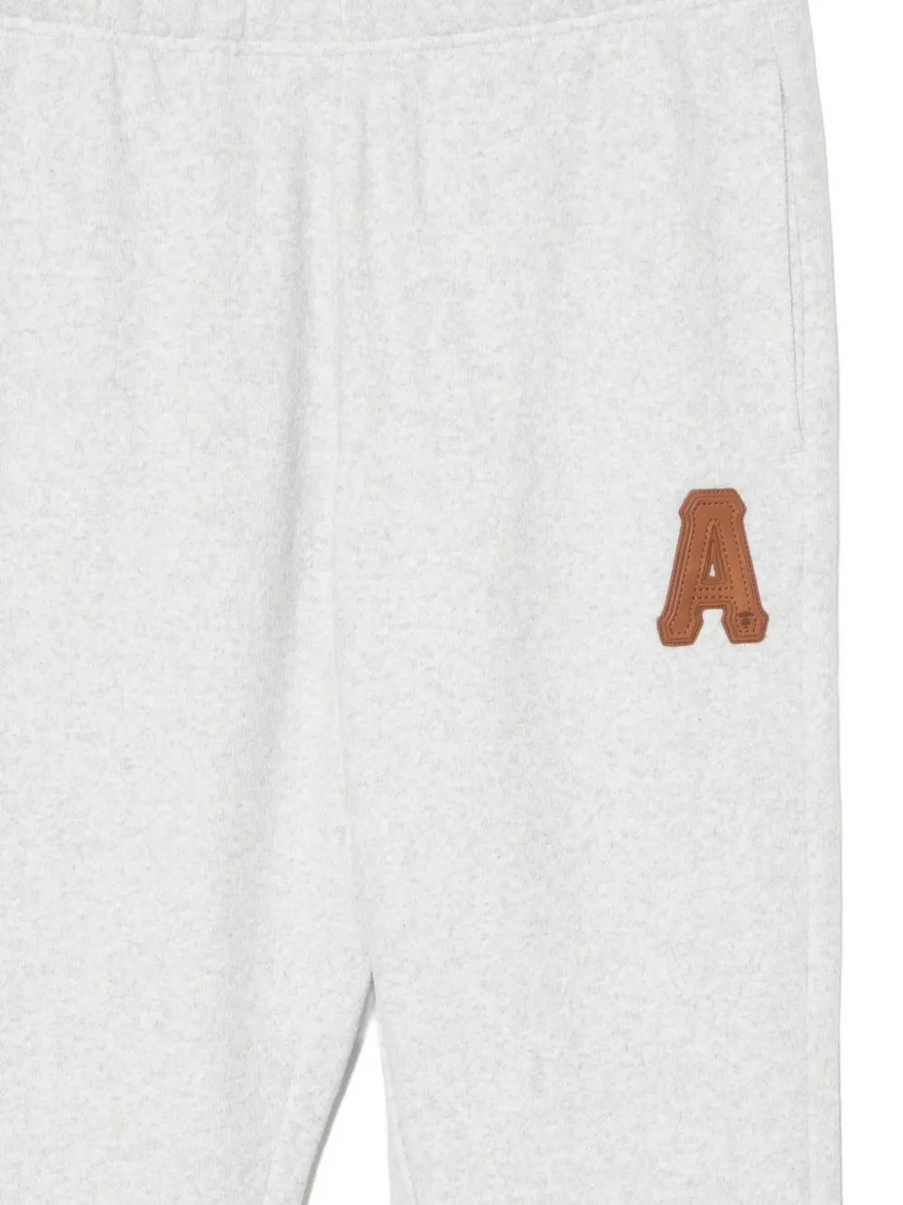 Aape By A Bathing Ape Logo-embossed Trousers In Gray
