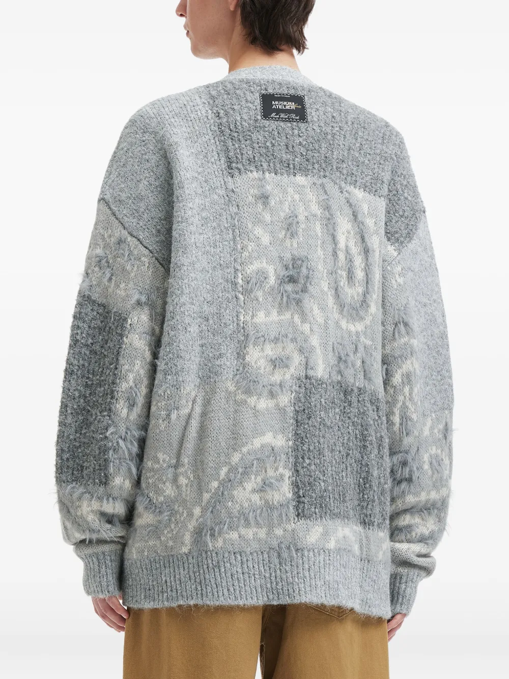 Musium Div. Vest met V-hals Grijs