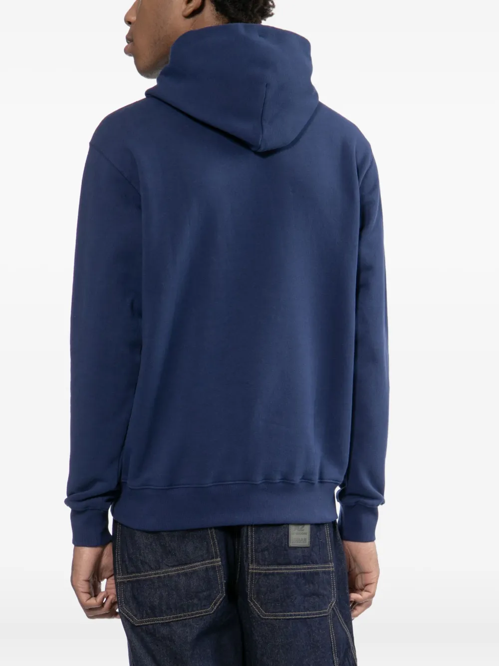 CHOCOOLATE Hoodie met logo-reliëf Blauw