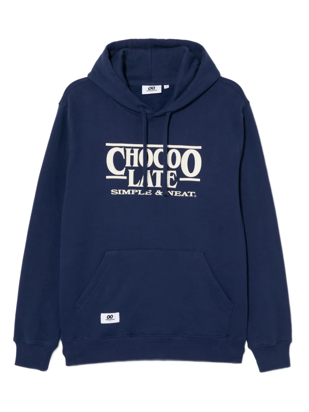 CHOCOOLATE logo-embossed hoodie | Blue | Image 1