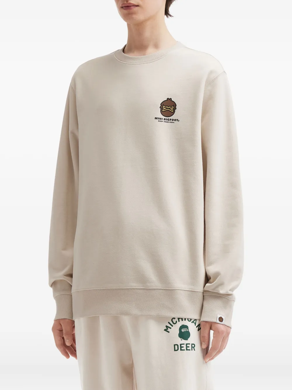 FINGERCROXX Sweater met mini-bigfoot - Wit