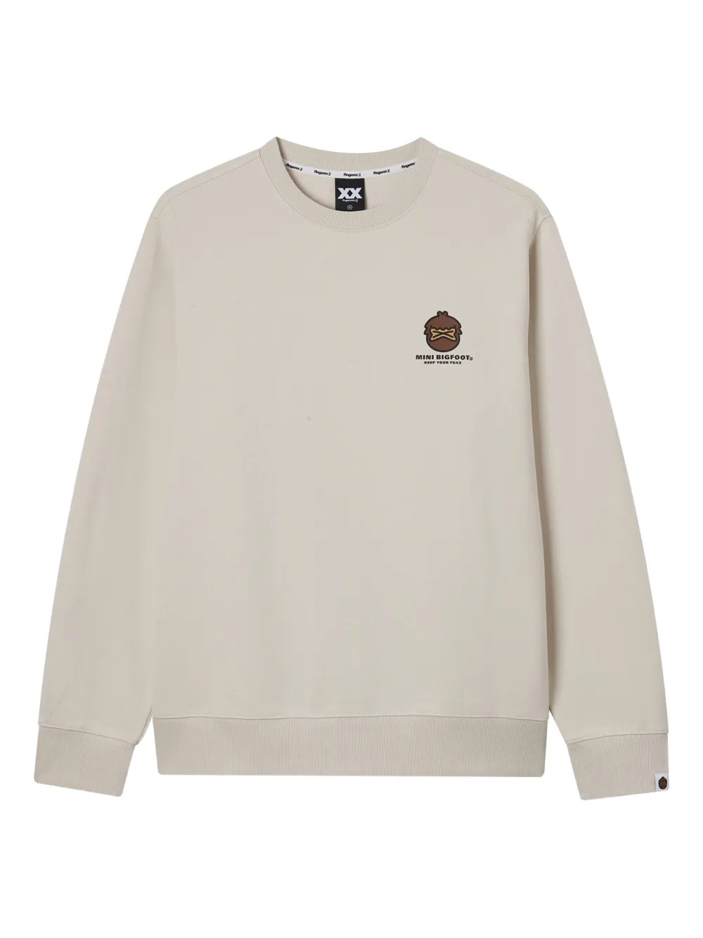 FINGERCROXX mini-bigfoot sweatshirt | White | Image 1