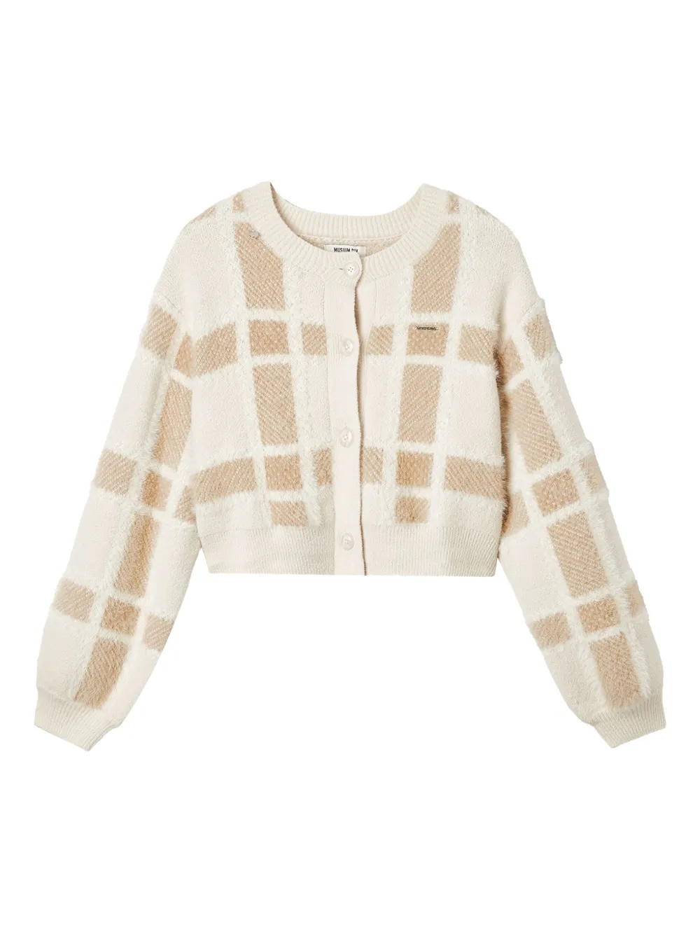 Musium Div. Check-pattern Cardigan In Multi