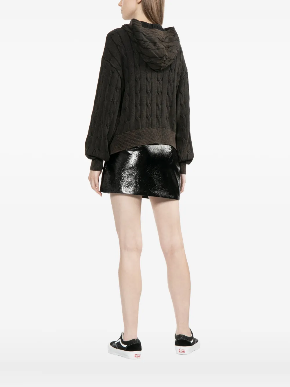 Aape By A Bathing Ape Logo-embroidered Hoodie In Brown