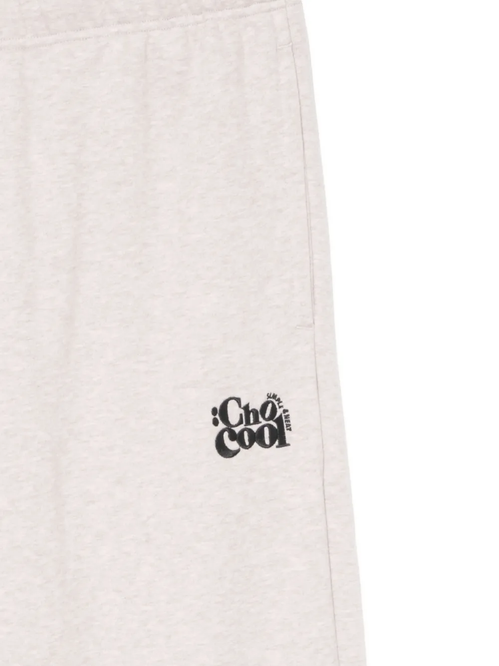 CHOCOOLATE Trainingsbroek met borduurwerk Beige