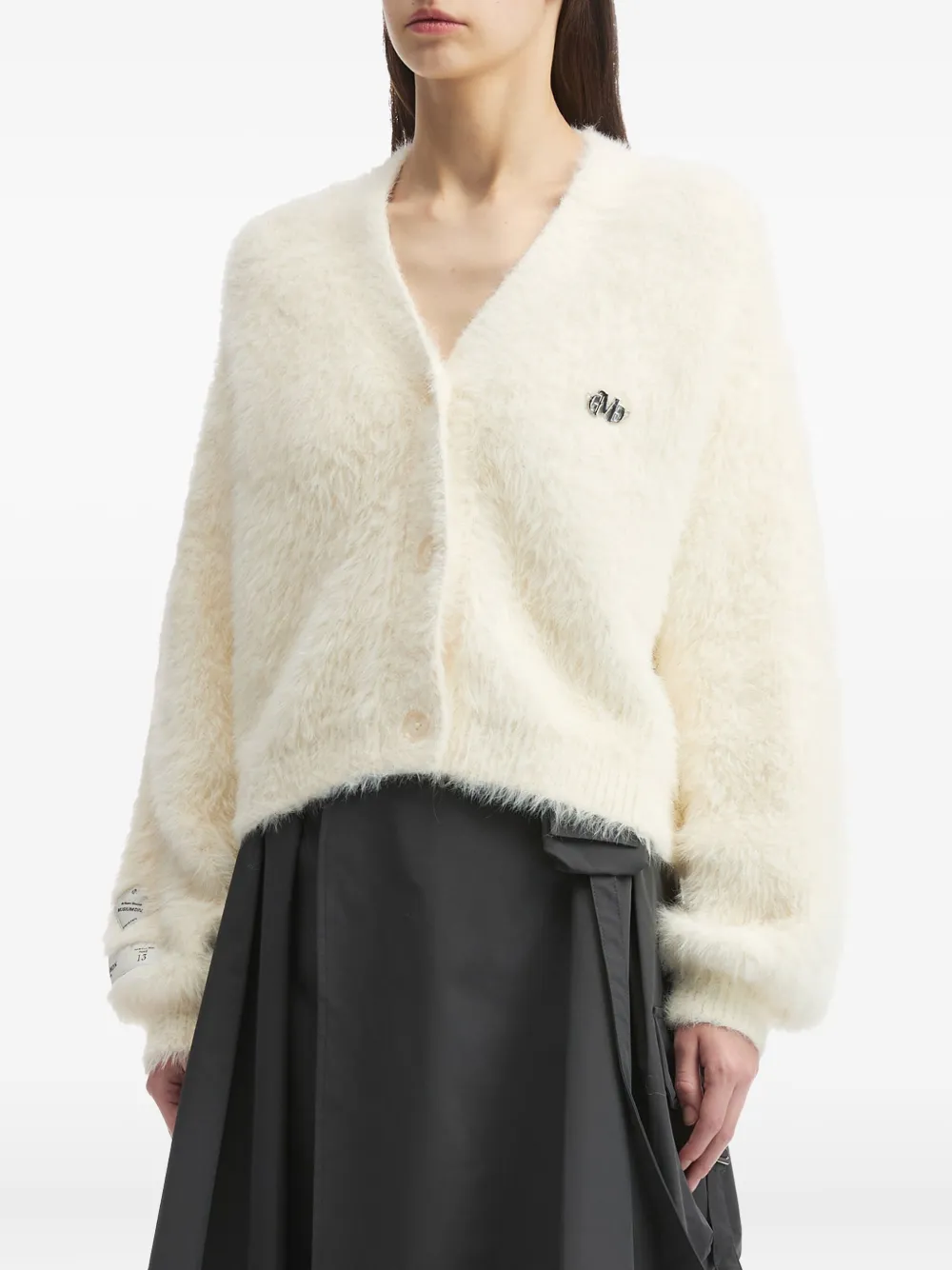 Musium Div. Vest met V-hals Wit