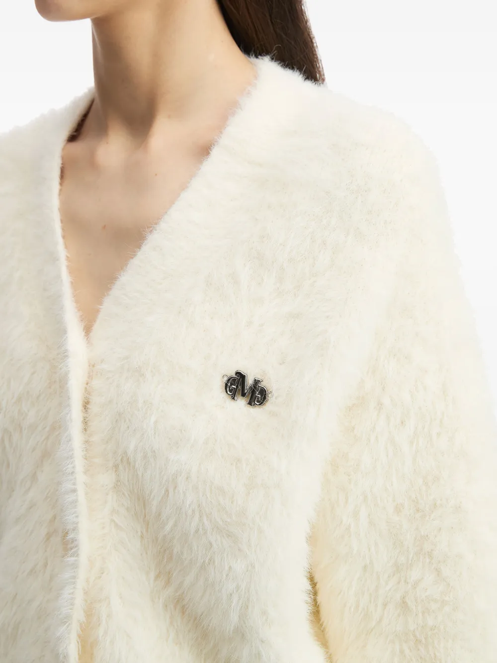 Musium Div. Vest met V-hals Wit