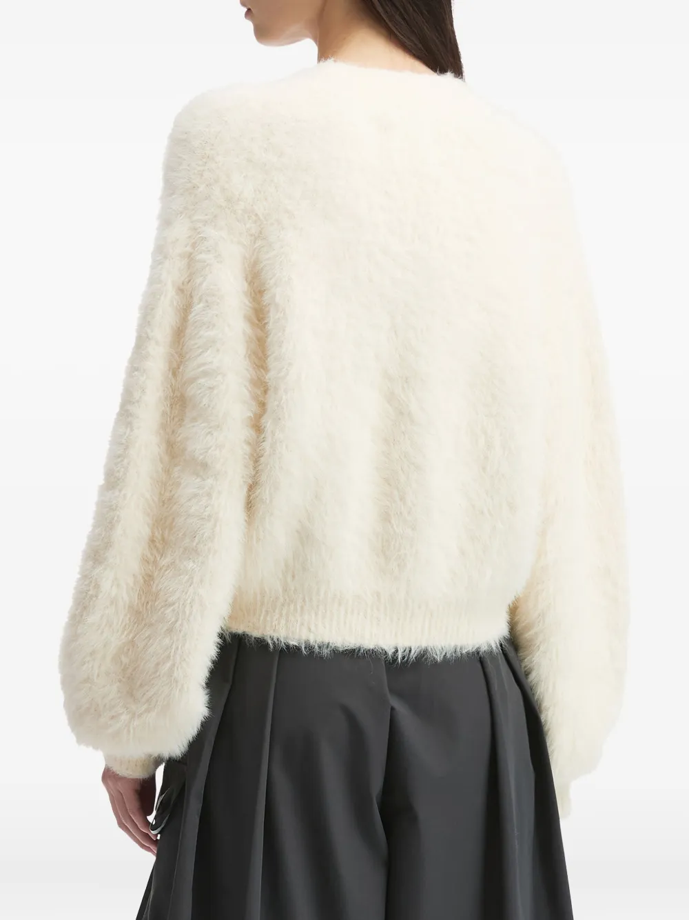 Musium Div. Vest met V-hals Wit