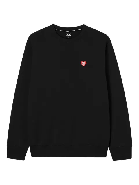 FINGERCROXX heart-logo cotton sweatshirt