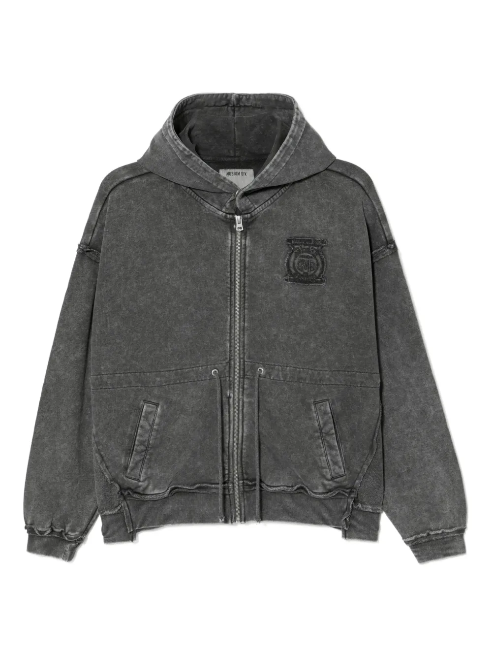 Musium Div. logoed cotton hoodie | Grey | Image 1