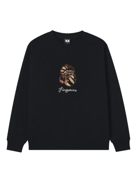FINGERCROXX sudadera con bordado tigre