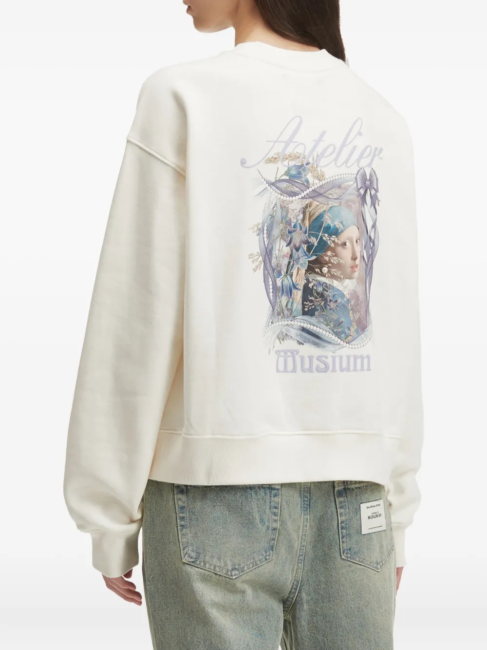 Musium Div. Scarf-detail Sweatshirt In Multi