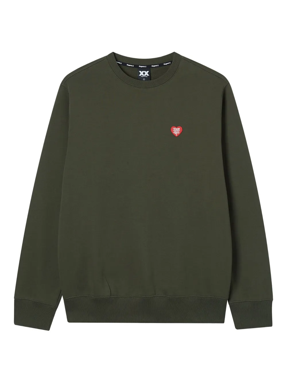 Fingercroxx Heart-appliqué Sweatshirt In Multi