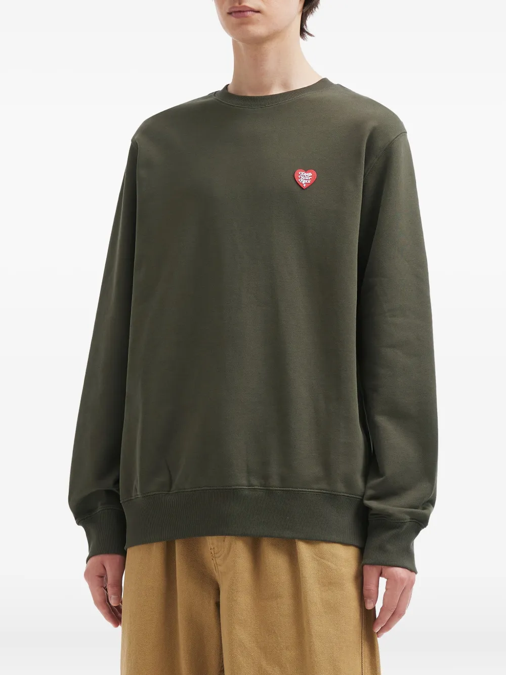 Fingercroxx Heart-appliqué Sweatshirt In Multi