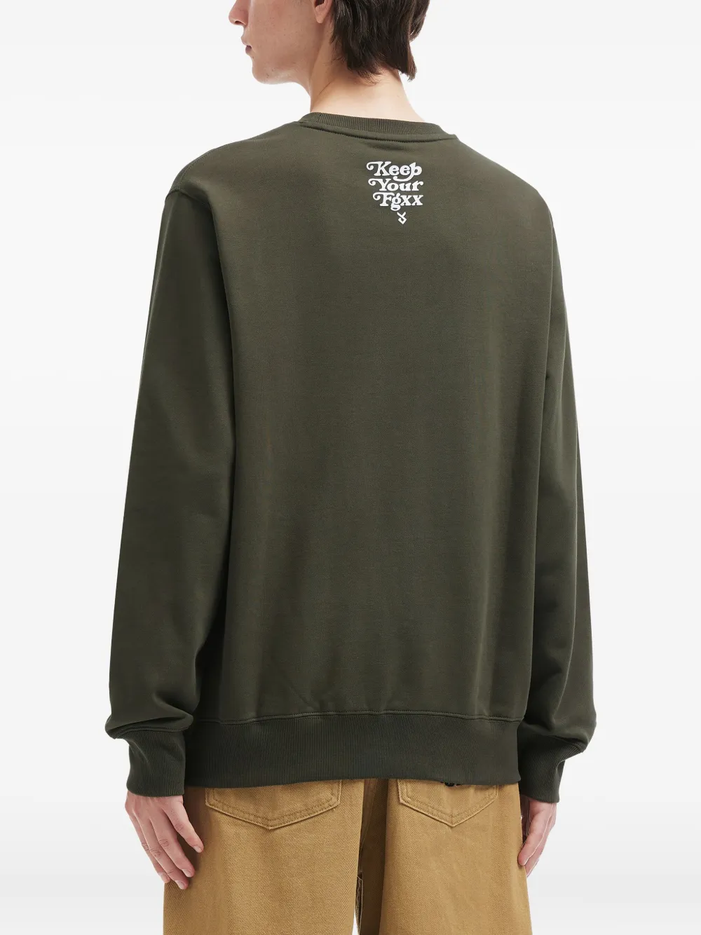 Fingercroxx Heart-appliqué Sweatshirt In Multi