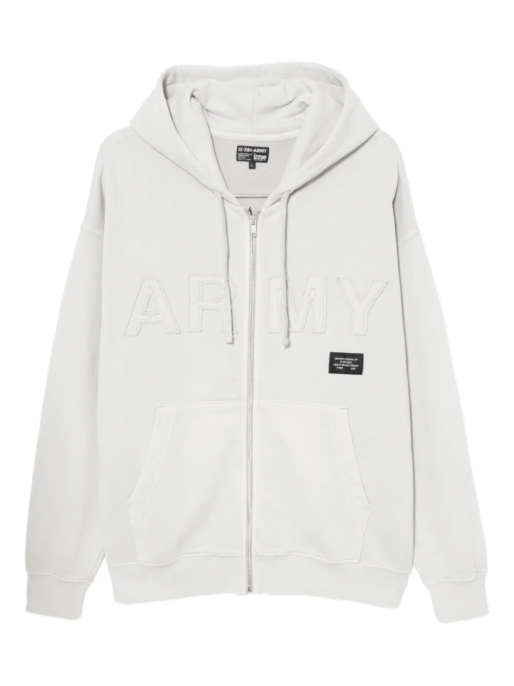 izzue logo-patch hoodie | Grey | Image 1