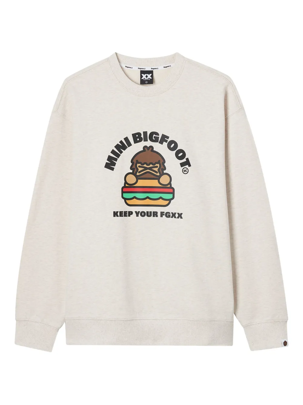 Fingercroxx Mini-bigfoot Graphic Sweatshirt In Neutral
