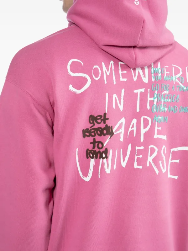 AAPE BY *A BATHING APE® Moonface パーカー | ピンク | FARFETCH JP