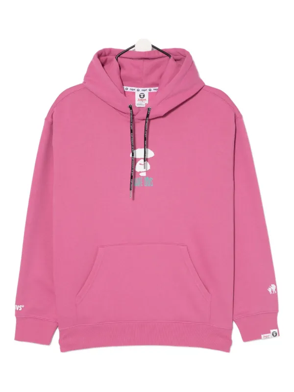AAPE BY A BATHING APE パーカー ピンク AAPE BY *A BATHING APE® Moonface パーカー | ピンク | FARFETCH JP