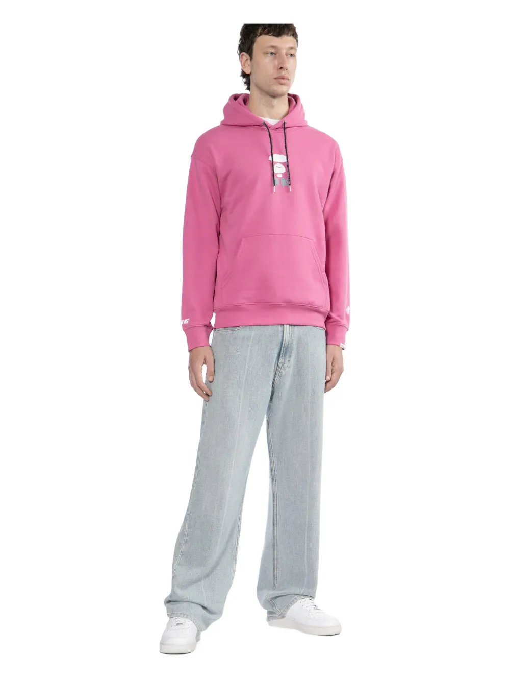 Aape By A Bathing Ape Moonface Hoodie In Pink
