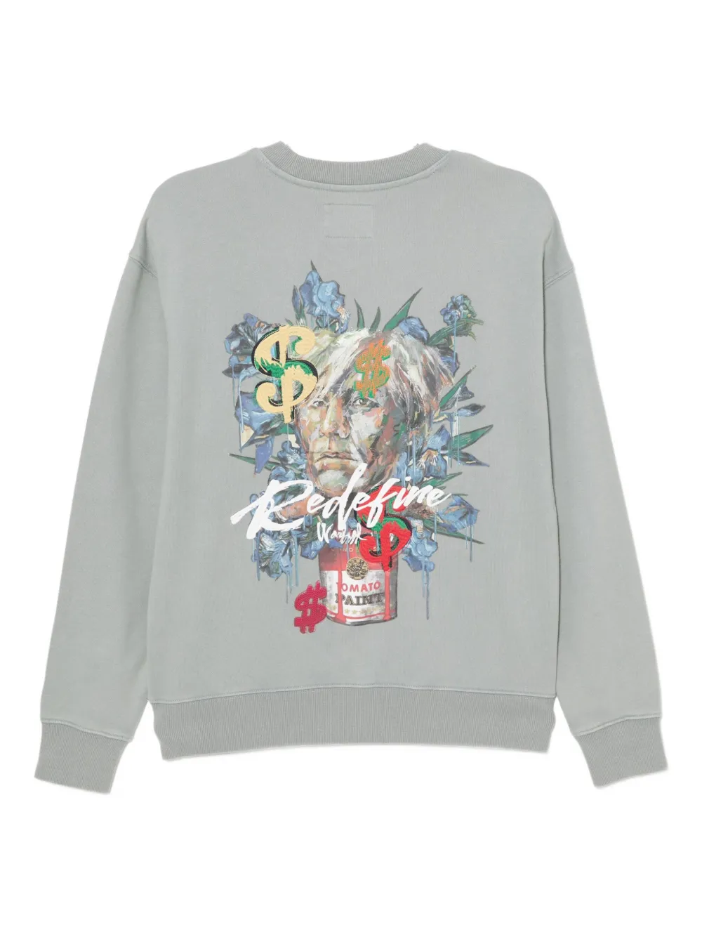 Musium Div. Sweater met print - Groen