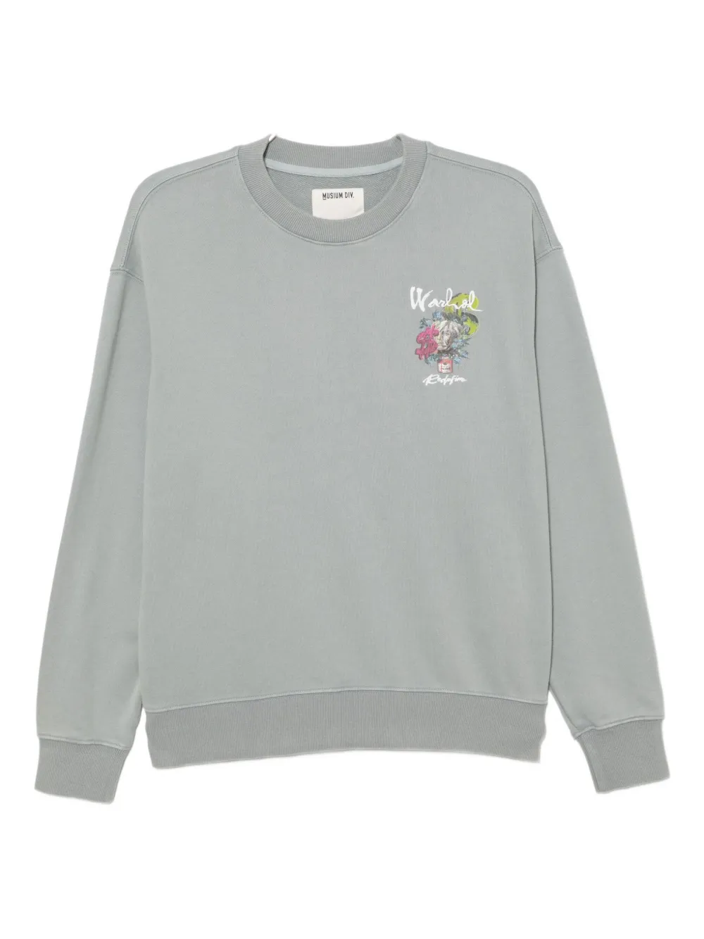 Musium Div. Graphic-print Sweatshirt In Green
