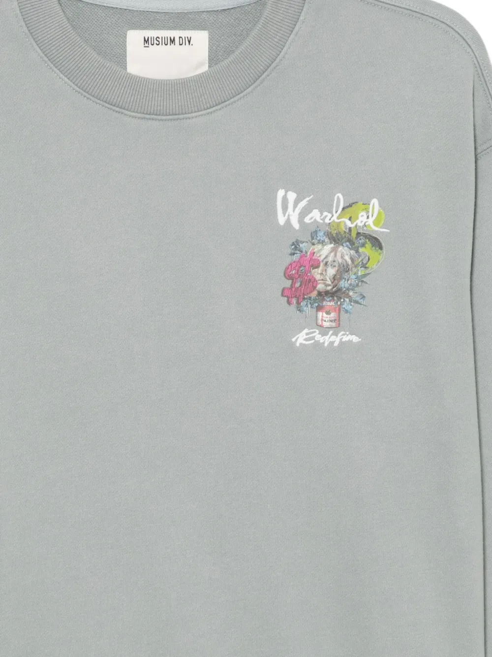 Musium Div. Graphic-print Sweatshirt In Green
