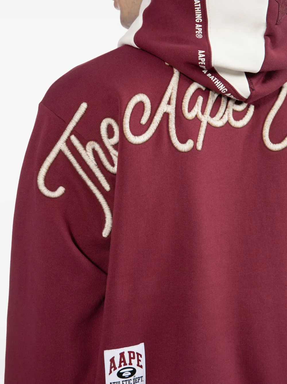 Aape By A Bathing Ape Moonface Bomber Jacket In Red