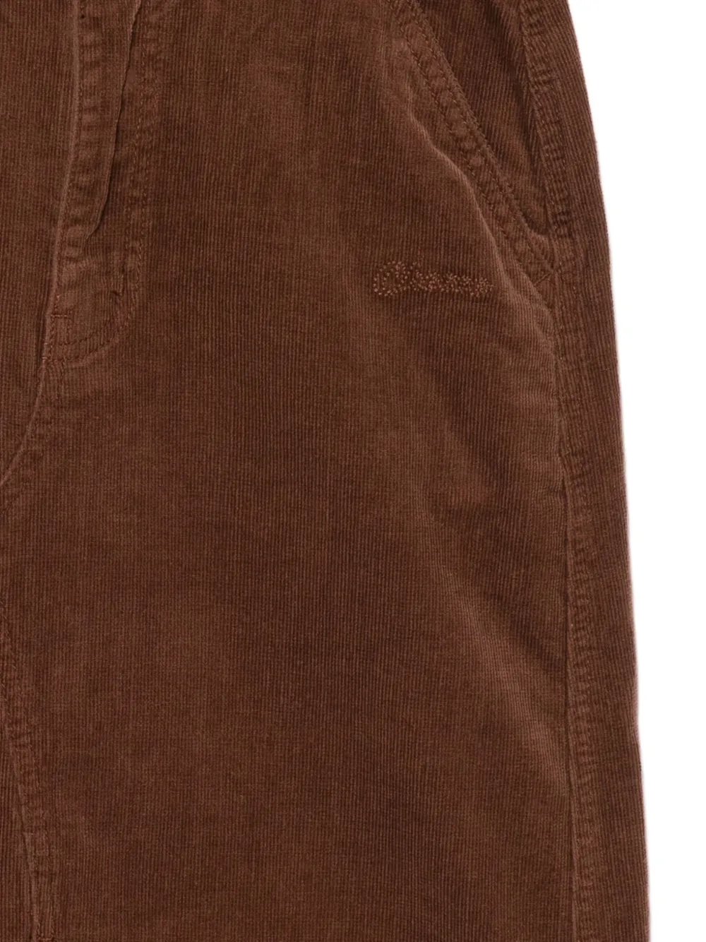 Chocoolate Logo-patch Midi Skirt In Brown