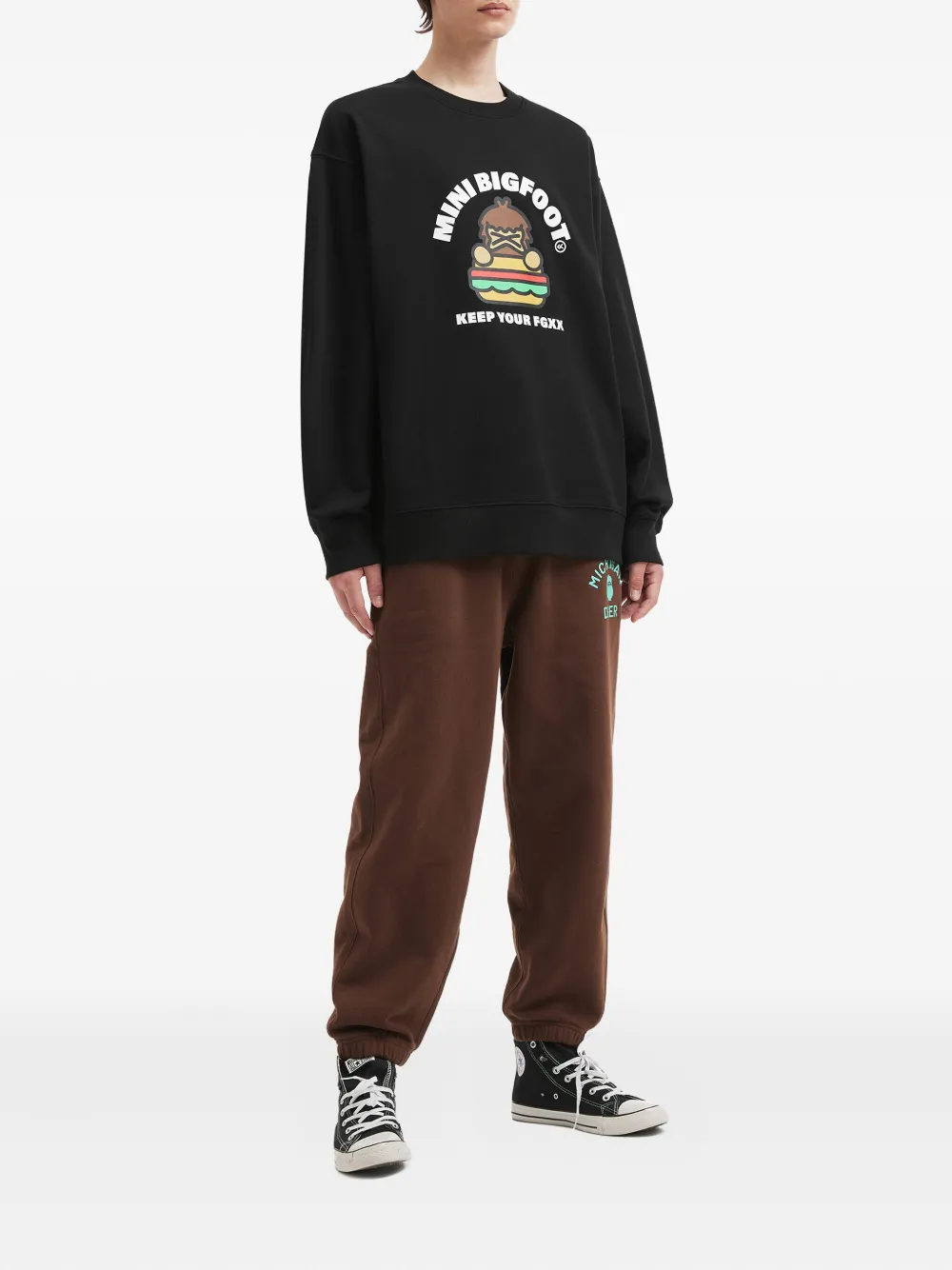 FINGERCROXX Mini Bigfoot sweater - Zwart