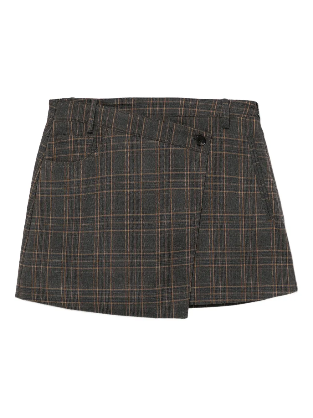 b+ab checked mini skirt | Grey | Image 1