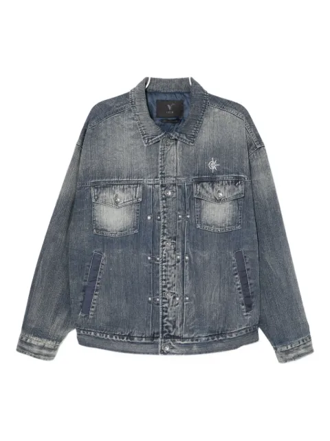 FIVE CM chamarra de mezclilla con logo