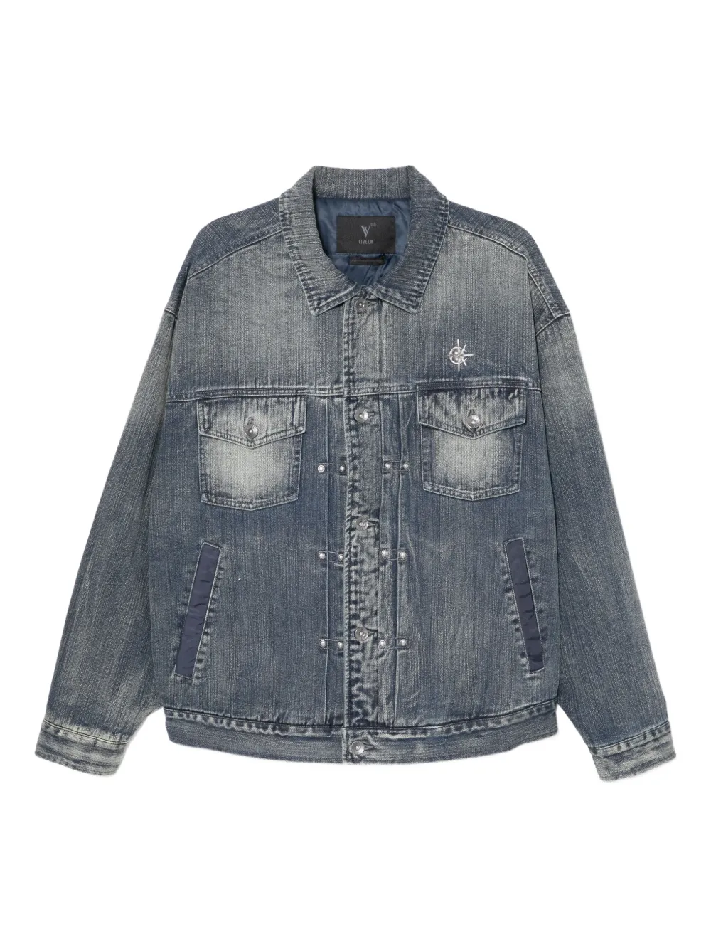 FIVE CM logoed denim jacket | Blue | Image 1