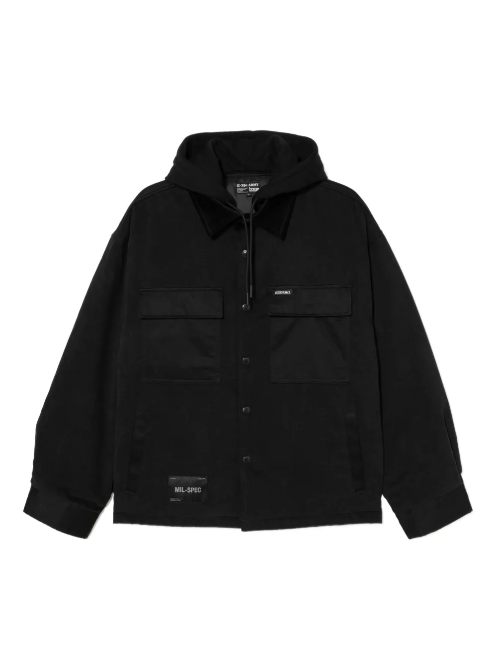 izzue logo-patch jacket | Black | Image 1