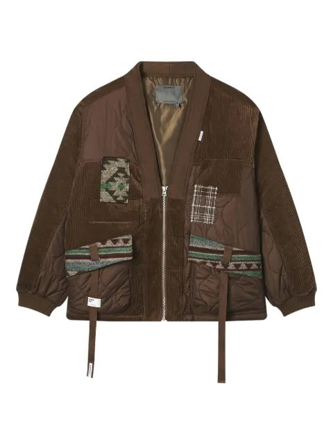 Musium Div. corduroy quilted-panel jacket