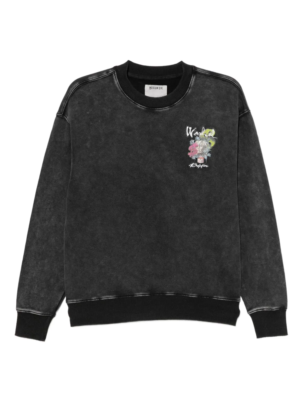 Musium Div. graphic-print sweatshirt | Black | Image 1