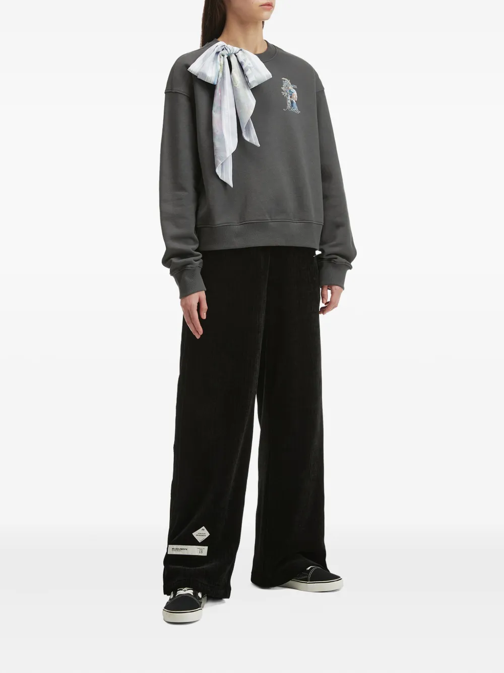 Musium Div. scarf-detail sweatshirt | Sweaters | Image 2