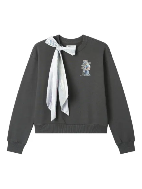 Musium Div. scarf-detail sweatshirt