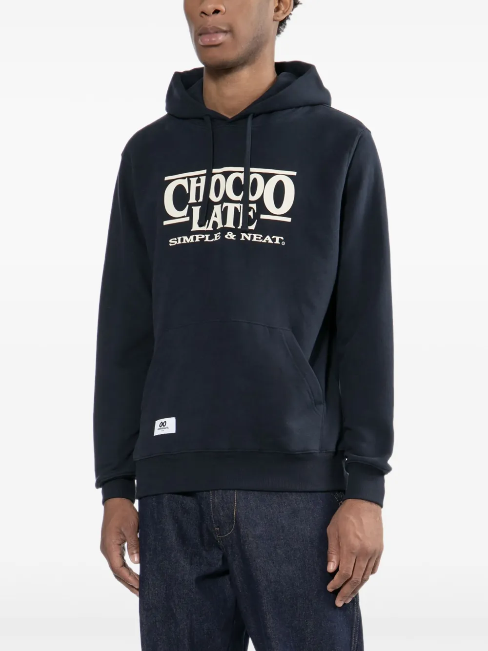 CHOCOOLATE Hoodie met logo-reliëf Blauw