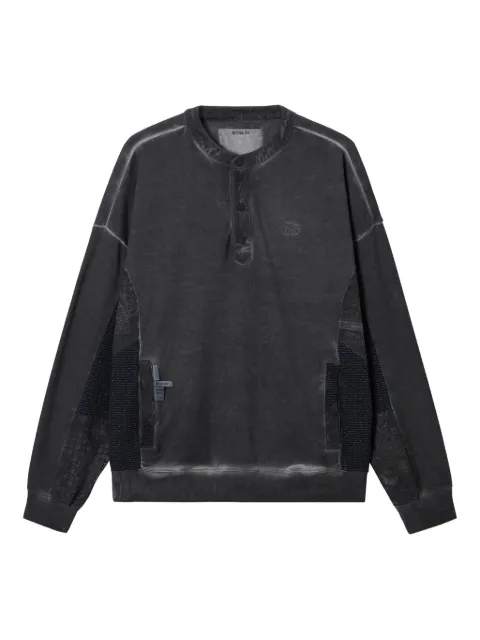 Musium Div. panelled cotton sweatshirt