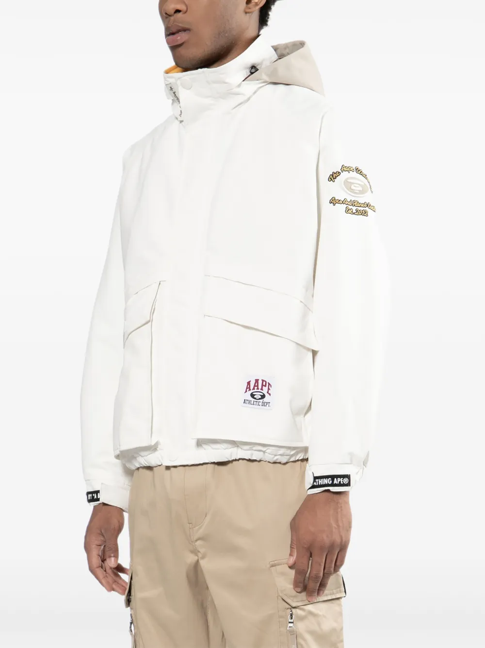 AAPE BY *A BATHING APE Jack met logopatch Wit