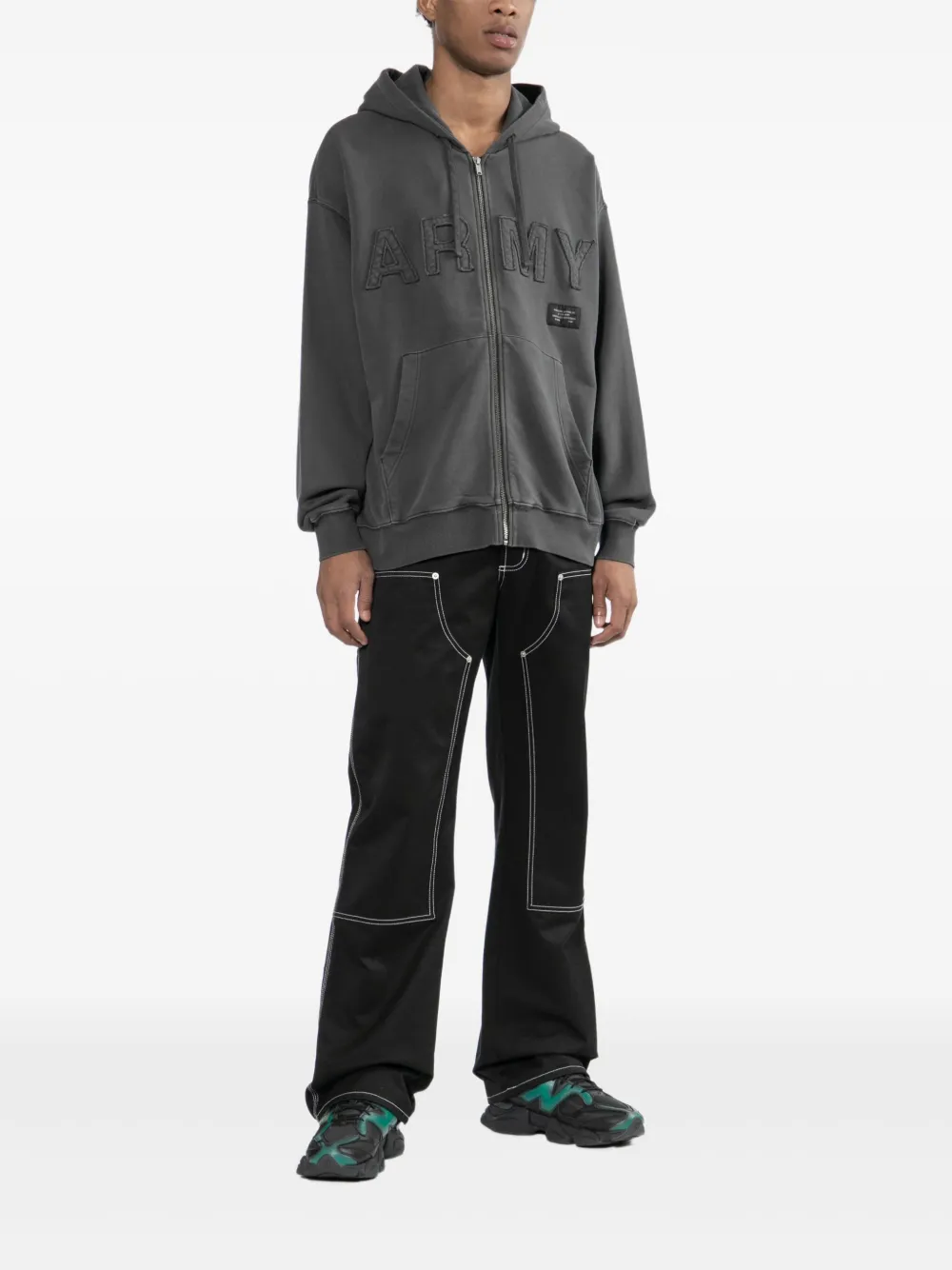 izzue logo-embroidered hoodie | Hoodies | Image 2